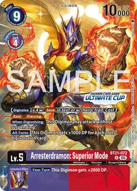 Arresterdramon: Superior Mode (Ultimate Cup 25-26 Season 2) (BT21-072 R) [World Convergence]