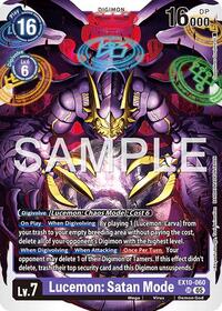 Lucemon: Satan Mode (EX10-060 SR) [Sinister Order]