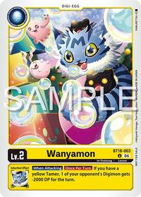 Wanyamon (Time Stranger Demo Deck) (BT18-003 U) [Digimon Demo Deck Exclusive Cards]