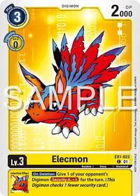 Elecmon (EX1-023) (Time Stranger Demo Deck) (EX1-023 C) [Digimon Demo Deck Exclusive Cards]