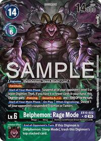 Belphemon: Rage Mode (Alternate Art) (EX10-022 SR) [Sinister Order]