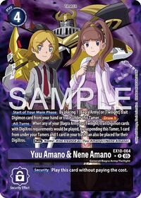Yuu  Amano & Nene Amano (Alternate Art) (EX10-064 R) [Sinister Order]