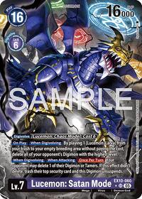 Lucemon: Satan Mode (Alternate Art) (EX10-060 SR) [Sinister Order]