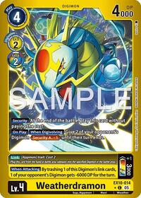 Weatherdramon (Limited Foil) (EX10-014 C) [Sinister Order]