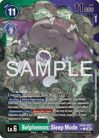 Belphemon: Sleep Mode (Limited Foil) (EX10-021 C) [Sinister Order]