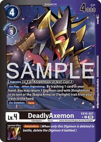 DeadlyAxemon (Limited Foil) (EX10-027 U) [Sinister Order]