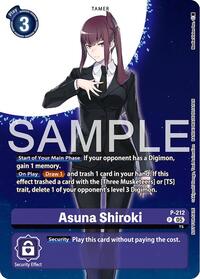 Asuna Shiroki (Hacker's Slumber Box Promotion Pack) (P-212 P) [Digimon Promotion Cards]