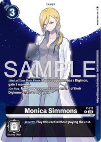 Monica Simmons (Hacker's Slumber Box Promotion Pack) (P-211 P) [Digimon Promotion Cards]