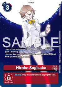 Hiroko Sagisaka (Hacker's Slumber Box Promotion Pack) (P-210 P) [Digimon Promotion Cards]