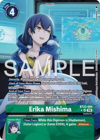 Erika Mishima (Alternate Art) (BT23-084 SR) [Hackers' Slumber]