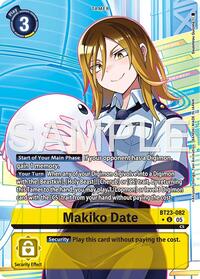 Makiko Date (Alternate Art) (BT23-082 U) [Hackers' Slumber]