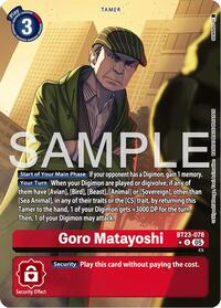 Goro Matayoshi (Alternate Art) (BT23-078 U) [Hackers' Slumber]