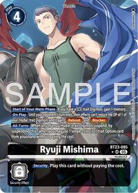 Ryuji Mishima (Alternate Art) (BT23-085 SR) [Hackers' Slumber]