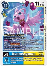 Marine Angemon (BT23-025 U) [Hackers' Slumber Release Event Cards]