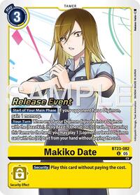 Makiko Date (BT23-082 U) [Hackers' Slumber Release Event Cards]