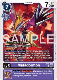 Matadormon (BT23-066 R) [Hackers' Slumber Release Event Cards]