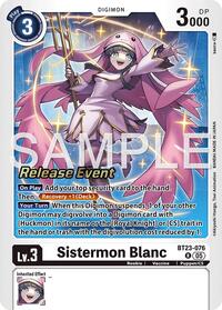 Sistermon Blanc (BT23-076 R) [Hackers' Slumber Release Event Cards]