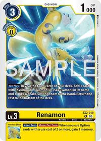 Renamon (EX2-019) (Alternate Art) (EX2-019 R) [Starter Deck 22: Amethyst Mandala Advanced Deck Set]