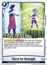 Thirst for Strength (FB08-048) [Saiyan's Pride]