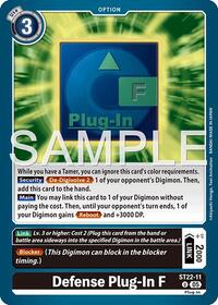 Defense Plug-In F (ST22-11 U) [Starter Deck 22: Amethyst Mandala Advanced Deck Set]