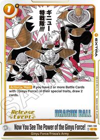 Now You See The Power of the Ginyu Force! (FB01-138) [Manga Booster 02 Release Event Cards]
