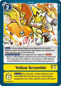 Yellow Scramble (LM-029) (Alternate Art) (LM-029 P) [Starter Deck 22: Amethyst Mandala Advanced Deck Set]