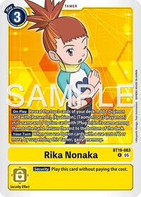 Rika Nonaka (BT19-083) (Alternate Art) (BT19-083 R) [Starter Deck 22: Amethyst Mandala Advanced Deck Set]