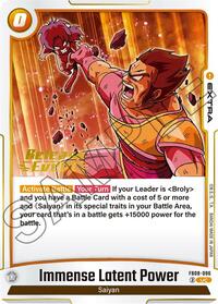 Immense Latent Power (FB08-096) [Saiyan's Pride Release Event Cards]