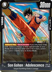 Son Gohan : Adolescence - FB08-107 (FB08-107) [Saiyan's Pride Release Event Cards]