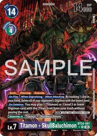 Titamon + SkullBaluchimon (Alternate Art) (BT24-081 SR) [Time Stranger]