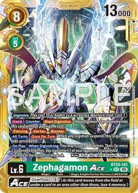 Zephagamon ACE (Gold Border) (BT20-101 SEC) [Advanced Booster Digimon Generation]