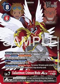 Gallantmon: Crimson Mode ACE (Alternate Art) (BT17-018 SR) [Advanced Booster Digimon Generation]