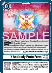 X Antibody Proto Form (Reprint) (EX5-070 SR) [Advanced Booster Digimon Generation]