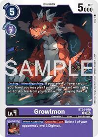Growlmon (BT24-070 C) [Time Stranger]