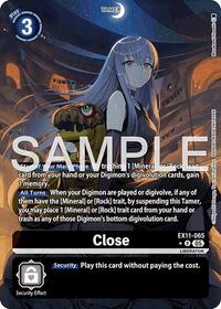 Close (Alternate Art) (EX11-065 R) [Dawn of Liberator]