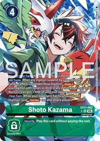 Shoto Kazama (Alternate Art) (EX11-062 SR) [Dawn of Liberator]