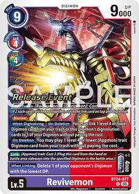 Revivemon (BT24-077 R) [Time Stranger Release Event Cards]