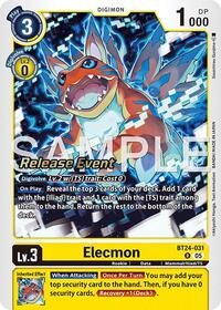 Elecmon (BT24-031 R) [Time Stranger Release Event Cards]