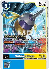 Submarimon (BT24-024 U) [Time Stranger Release Event Cards]