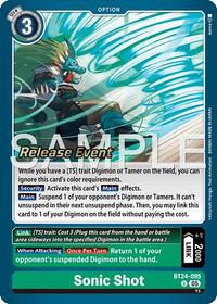 Sonic Shot (BT24-095 U) [Time Stranger Release Event Cards]