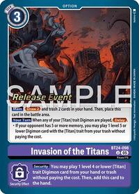 Invasion of the Titans (BT24-098 U) [Time Stranger Release Event Cards]
