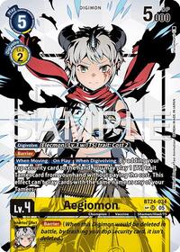 Aegiomon (SP) (BT24-034 SR) [Time Stranger]
