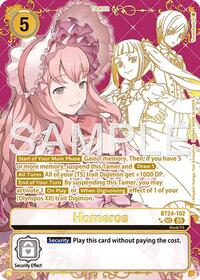 Homeros (Rare Pull) (BT24-102 SEC) [Time Stranger]