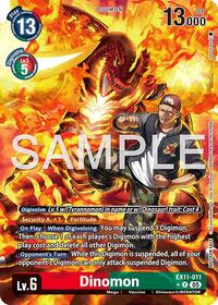 Dinomon (Box Topper) (EX11-011 R) [Dawn of Liberator]