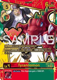 Tyrannomon (Rare Pull) (EX11-009 U) [Dawn of Liberator]