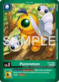 Puroromon (Limited Foil) (EX11-003 C) [Dawn of Liberator]