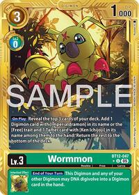 Wormmon - BT12-047 (Gold Border) (BT12-047 U) [Advanced Booster Digimon Generation]