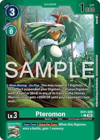 Pteromon (Limited Foil) (EX11-026 C) [Dawn of Liberator]