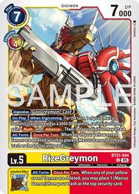 RizeGreymon - BT21-044 (Reprint) (BT21-044 U) [Advanced Booster Digimon Generation]