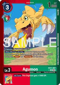 Agumon (Limited Foil) (EX11-007 C) [Dawn of Liberator]
